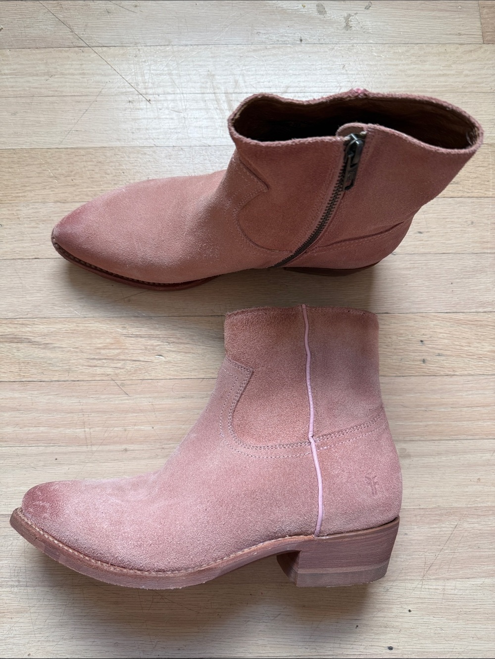 Rose Suede Frye Chelsea Boots